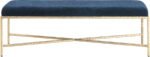 Valley Chenille Fabric Upholstered Bench - Image 3