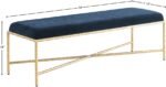 Valley Chenille Fabric Upholstered Bench - Image 6