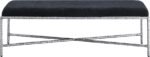 Valley Chenille Fabric Upholstered Bench - Image 3