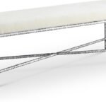 Valley Chenille Fabric Upholstered Bench