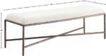 Valley Chenille Fabric Upholstered Bench - Image 6