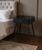 Rylan Terrazzo Pattern Iron Nightstand - Image 2