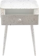 Rylan Terrazzo Pattern Iron Nightstand - Image 3