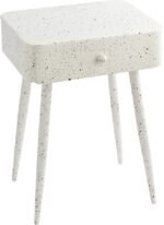 Rylan Terrazzo Pattern Iron Nightstand - Image 4