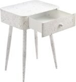 Rylan Terrazzo Pattern Iron Nightstand - Image 5