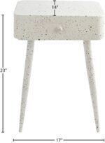 Rylan Terrazzo Pattern Iron Nightstand - Image 9