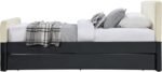 Ivy Velvet Upholstered Twin Bed - Image 4