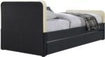 Ivy Velvet Upholstered Twin Bed - Image 5