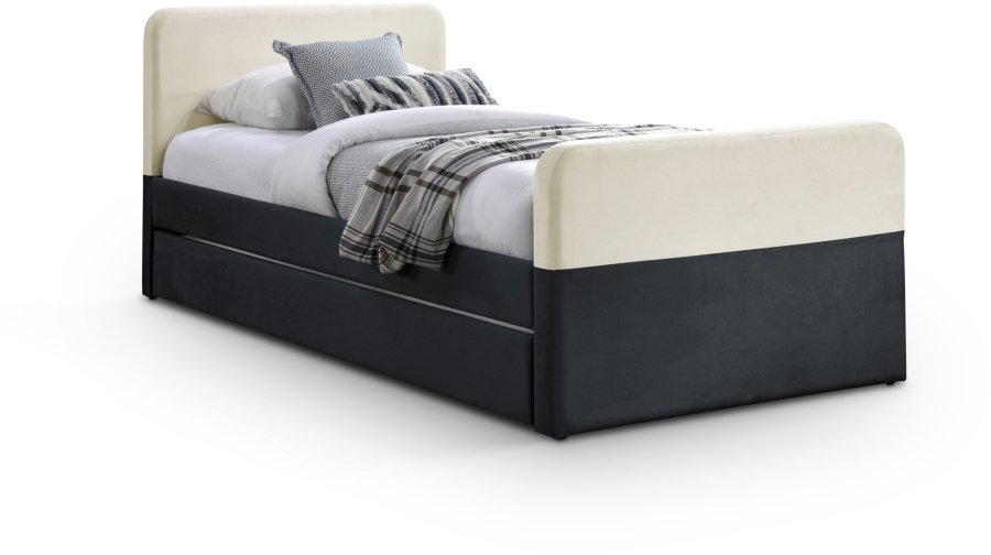 45039.jpg Ivy Velvet Upholstered Twin Bed - Image 1