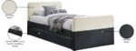 Ivy Velvet Upholstered Twin Bed - Image 9