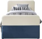 Ivy Velvet Upholstered Twin Bed - Image 3
