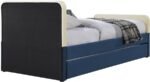 Ivy Velvet Upholstered Twin Bed - Image 5