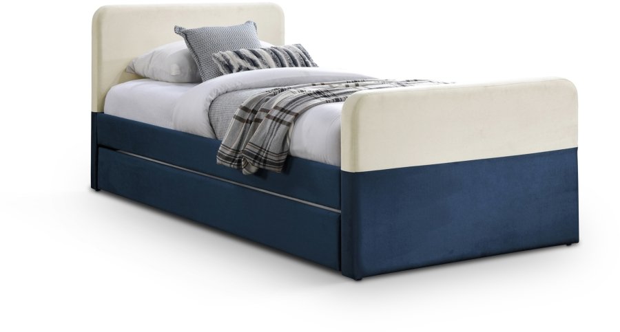 45041.jpg Ivy Velvet Upholstered Twin Bed - Image 1