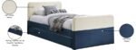 Ivy Velvet Upholstered Twin Bed - Image 9
