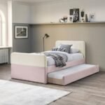 Ivy Velvet Upholstered Twin Bed - Image 2
