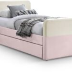Ivy Velvet Upholstered Twin Bed