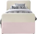 Ivy Velvet Upholstered Twin Bed - Image 3