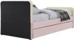 Ivy Velvet Upholstered Twin Bed - Image 5
