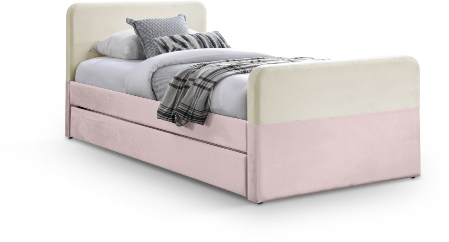 45042.jpg Ivy Velvet Upholstered Twin Bed - Image 1