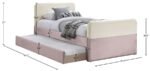 Ivy Velvet Upholstered Twin Bed - Image 8