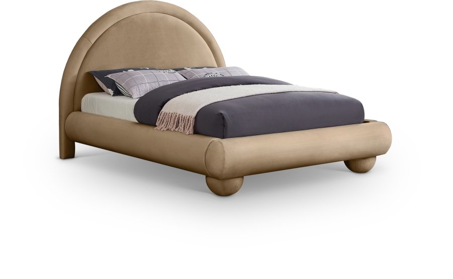 45054.jpg Madrid Velvet Upholstered Bed - Image 1
