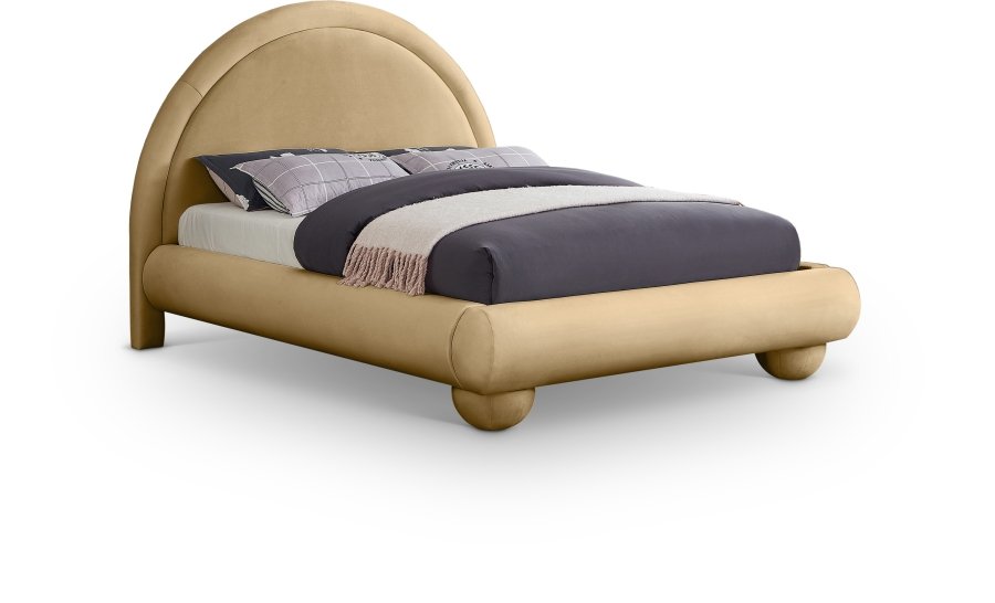 45069.jpg Madrid Velvet Upholstered Bed - Image 1