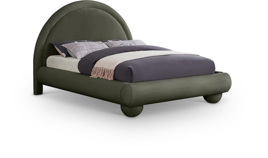 45084.jpg Madrid Velvet Upholstered Bed - Image 1
