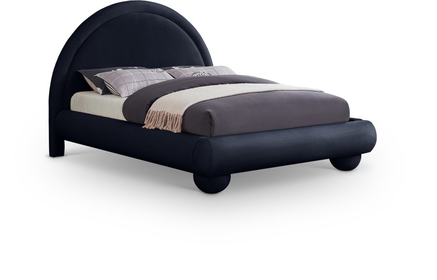 45089.jpg Madrid Velvet Upholstered Bed - Image 1