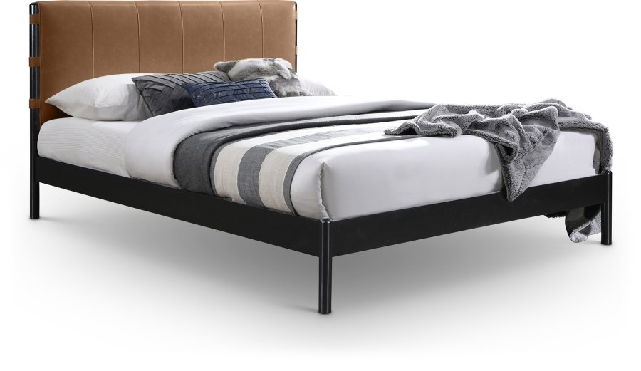 45182.jpg Abigail Vegan Leather Upholstered Bed - Image 1