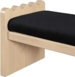 Sonia Velour Fur Fabric Upholstered Bench - Image 6