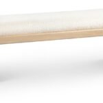 Sonia Velour Fur Fabric Upholstered Bench