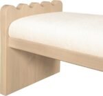 Sonia Velour Fur Fabric Upholstered Bench - Image 6