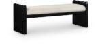 Sonia Velour Fur Fabric Upholstered Bench