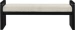 Sonia Velour Fur Fabric Upholstered Bench - Image 3