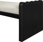 Sonia Velour Fur Fabric Upholstered Bench - Image 5