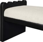 Sonia Velour Fur Fabric Upholstered Bench - Image 6