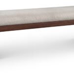 Sonia Velour Fur Fabric Upholstered Bench