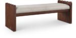 Sonia Velour Fur Fabric Upholstered Bench
