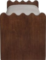 Sonia Velour Fur Fabric Upholstered Bench - Image 4