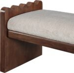 Sonia Velour Fur Fabric Upholstered Bench - Image 6