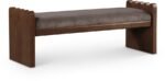 Sonia Velour Fur Fabric Upholstered Bench
