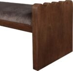 Sonia Velour Fur Fabric Upholstered Bench - Image 5