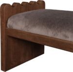 Sonia Velour Fur Fabric Upholstered Bench - Image 6