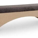 Lawson Velour Fur Fabric Upholstered Bench