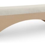 Lawson Velour Fur Fabric Upholstered Bench