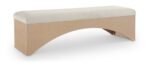 Lawson Velour Fur Fabric Upholstered Bench