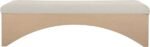 Lawson Velour Fur Fabric Upholstered Bench - Image 3