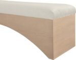 Lawson Velour Fur Fabric Upholstered Bench - Image 5