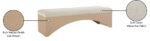 Lawson Velour Fur Fabric Upholstered Bench - Image 8