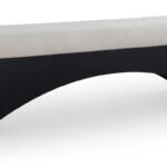 Lawson Velour Fur Fabric Upholstered Bench